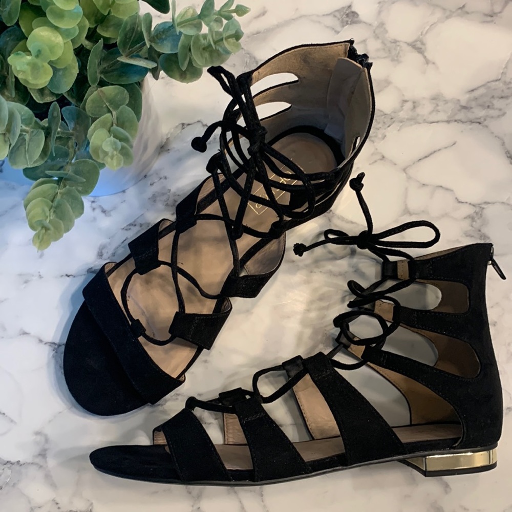 TOPSHOP Black Heaven Gladiator Sandals